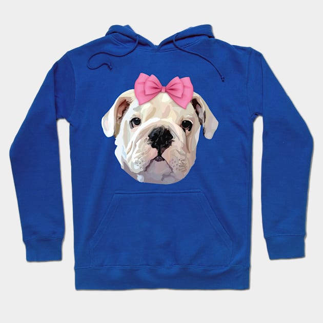 Cute Bulldog Hoodie by thedailysoe